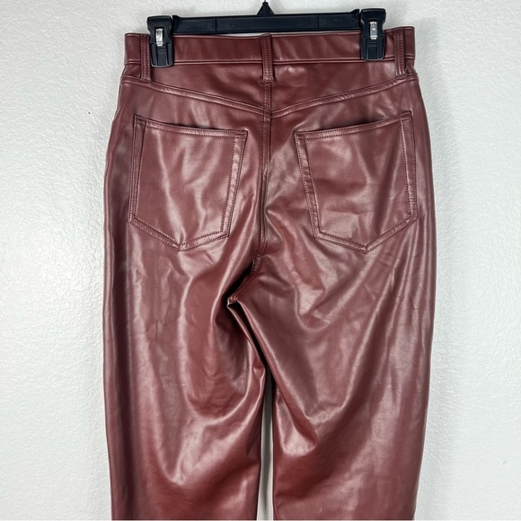 Abercrombie & Fitch Faux Leather 90s Straight Ultra High Rise size 29 - Picture 7 of 9